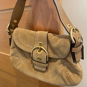 Suede Coach Purse